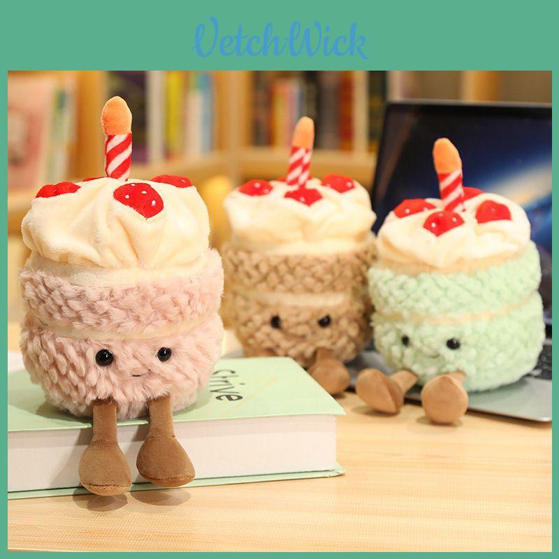 Adorabile Peluche Giocattolo Bambola Torta di Compleanno Jellycat 28cm