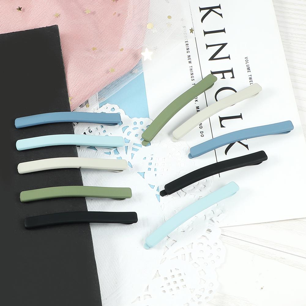 5/10Pcs/Set Fashion Girls Design Frosted Hair Clips Korean Colorful Hairpins Sweet Headwear Hair Accessories for Women Barrettes