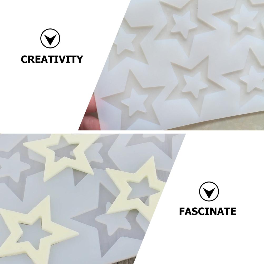 Silicone Mold Star Shape Cookie Shaped Chocolate Candy Molds Baking Tool Five-star