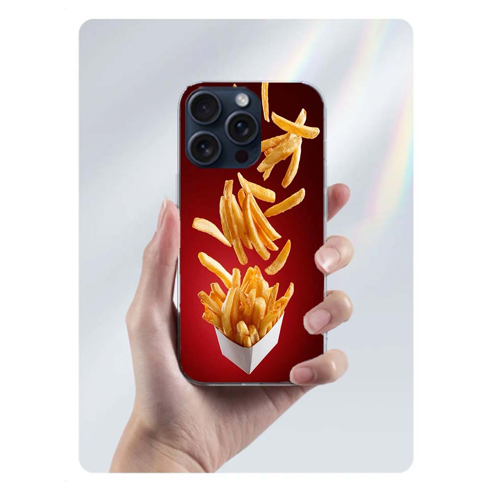 

Food Fries Beer Cheese Sushi Cookie Clear Phone Case For Iphone 17 Air 16 Pro Max 15 Pro 14 Plus 17E 16E 11 13 12 Mini Cover Cas iPhone 14 Plus