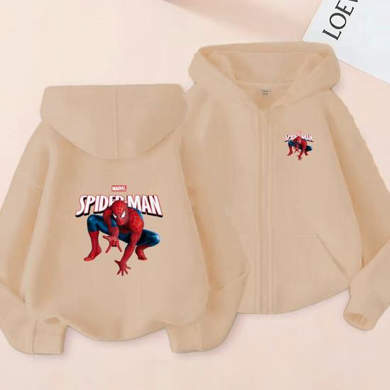 Kids Zipper Style Coat Fashion Animation Film Sweatshirt Clothing Boys Girl 3-12 Yrs Hoodie Long-Sleeved Casual Charming Clothes