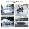Grande housse de voiture imperméable en polyéthylène - Épaisse, résistante à l'humidité et à la poussière, protection complète
