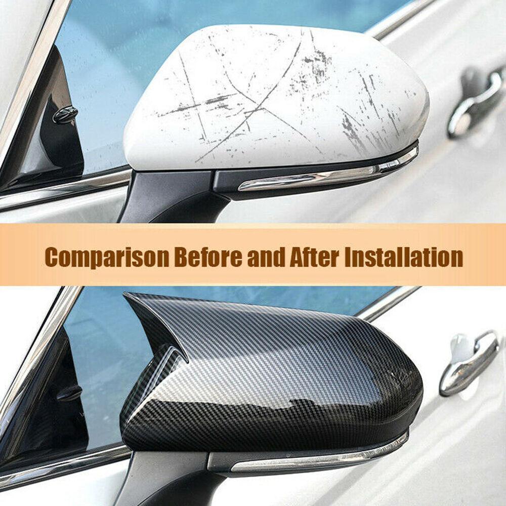 Rhyming Side Wing Rearview Mirror Cover Trim Decor Caps Car External Accessories 2pcs Fit For Toyota Camry Avalon