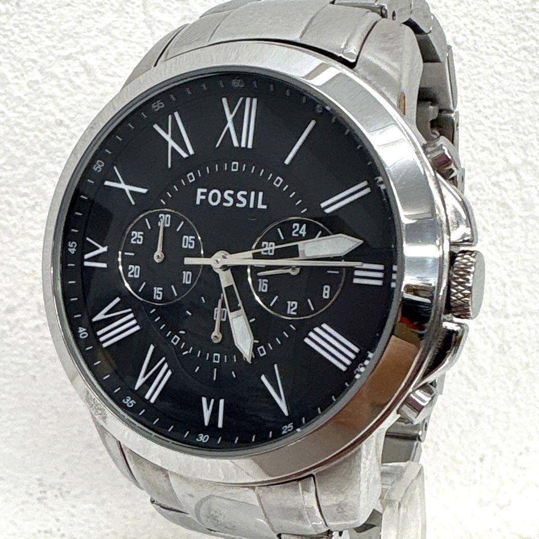 Used FOSSIL Chronograph Men s Watch FS4736 Good Condition