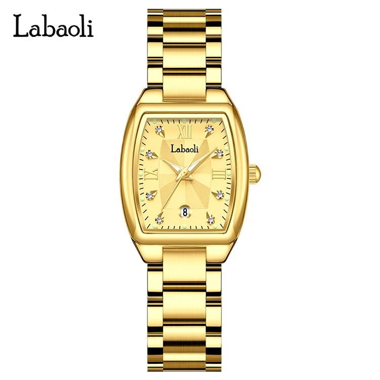 La Baoli Couple Quartz Waterproof Steel Wristwatch LA531