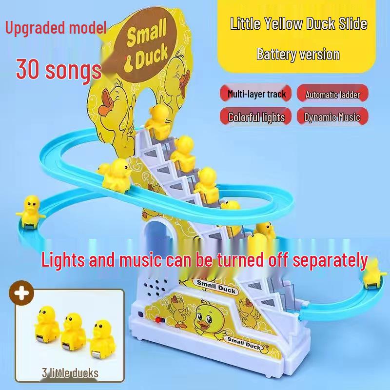 

Игрушка электрическая горка с подъемом по лестнице «Маленький желтый утенок» для детей 9 Figures Rechargeable Battery + Charger