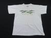 Hutchinson Island Florida, Dolphin Graphic, White T-shirt Sz L 1990s