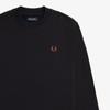 Fred Perry [baseline] Crewneck Sweatshirt   Black Afpm2437535 X56