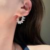 Earrings Irregular Section Zircon Super Flash Stud Earrings Circle Earrings Light Luxury Earrings
