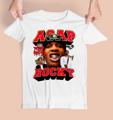 Vtg ASAP Rocky Music Hip Hop Star Cotton White Unisex All Size Shirt BL561