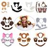 Child Animal Costume Accessories, Elephant Lion Monkey Dog Cats Costume Set for Kid Boy Girl Cosplay Christmas Halloween