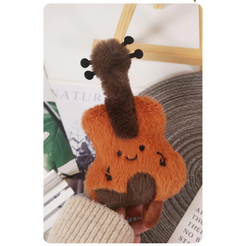 Kulturelles Plüsch-Geigen-Dekor-Spielzeug mit PP-Baumwolle für Musikliebhaber