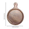 Wooden Serving Board with Handle Pizza Smooth Walnut Platter for Hosts,
