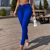 Skinny Pants Super Soft Breathable Eye-catching Women Slim Elasticity Skinny Casual Denim Pants Birthday Gift