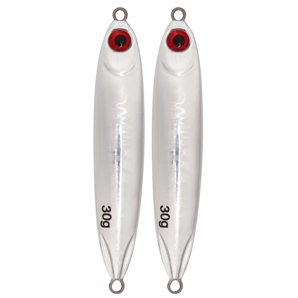 

2Pcs Simulation Fish Shape Lure Bait Fishing Tackle Vivid Swimming Posturesilver