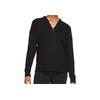 Waffle-Knit V-Neck Comfortable Casual Pullover Sweater Women Tops Black CV9906-010