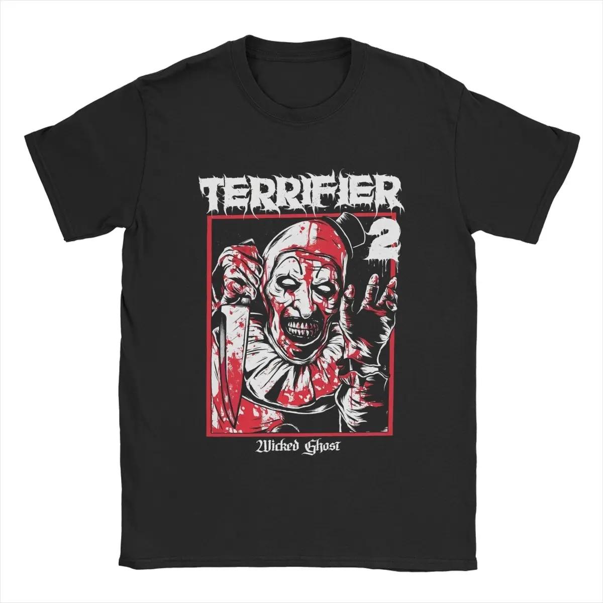 

Santa Art The Clown Terrifier 3 T Shirt Men Unique T-Shirts Crewneck Horror Movie Christmas Tees Short Sleeve merch Big Size 4XL