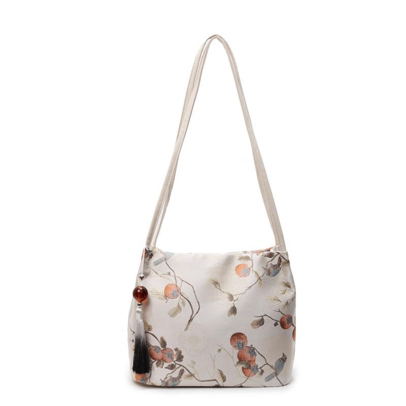 Embroidered Canvas Bag Bag Women's Summer 2025 New Niche Shoulder Underarm Bag Tote Bag