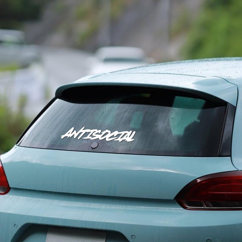 "Antisocial"Stickerscoolfashion Stickers With High Quality Sticker For Cars Trucks Motorcycles Laptops!
