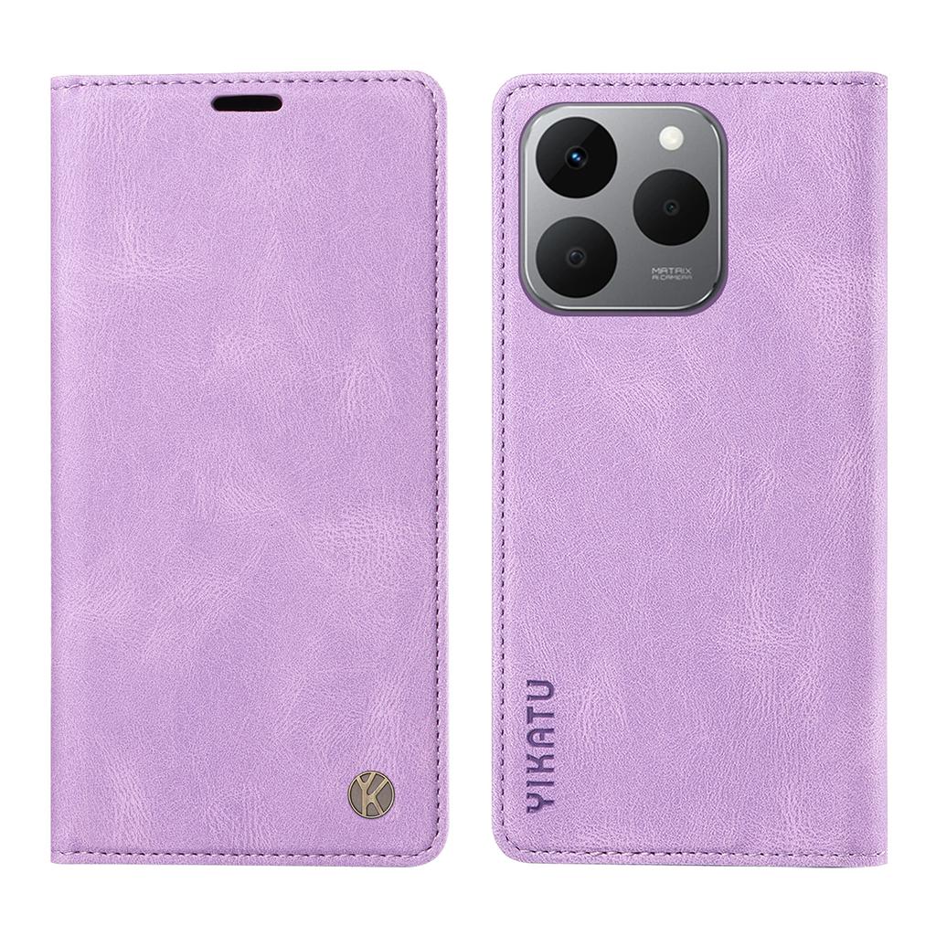 For Realme 15T 5G Leather Cover YIKATU YK-004 Skin-Touch Wallet Phone Cases