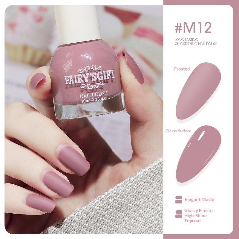 Colorful Nail Polish Matte, Long-lasting, Non-peelable, Quick-drying, Matte Nail Polish