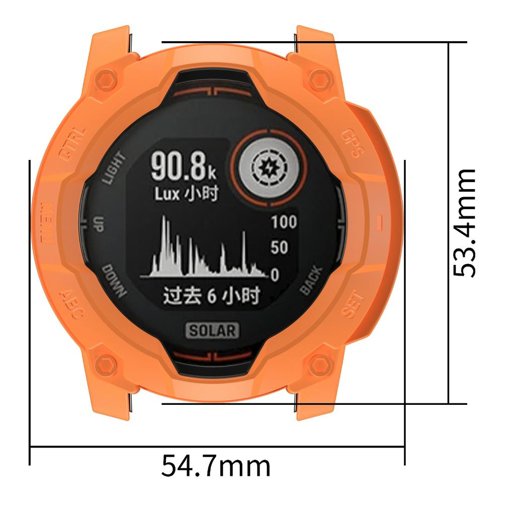 Für Garmin Instinct 3 Solar 45mm TPU Uhrengehäuse Ausgehöhlte Robuste Bumper-Abdeckung