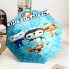 Octonauts Adventure Beyond Automatic Folding Umbrella - 8-Rib Travel Umbrella with Auto Portable Case, Ideal Gift for Birthdays