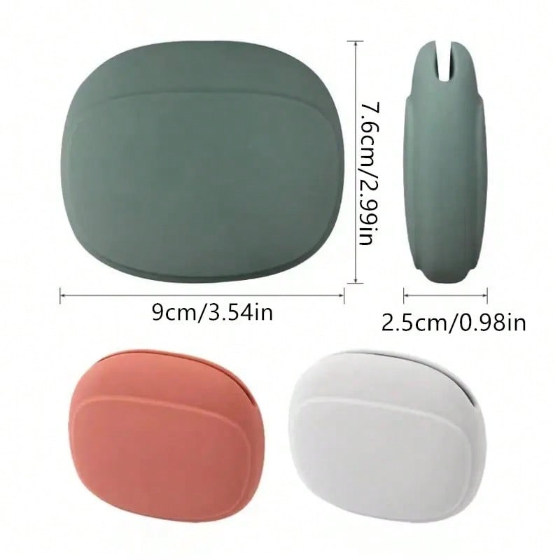 Silicone Cell Phone Cable Bag Data Storage Box Travel Earphone Wire Key U Drive USB Rating Sauna Airpod Case Galaxy Buds Case