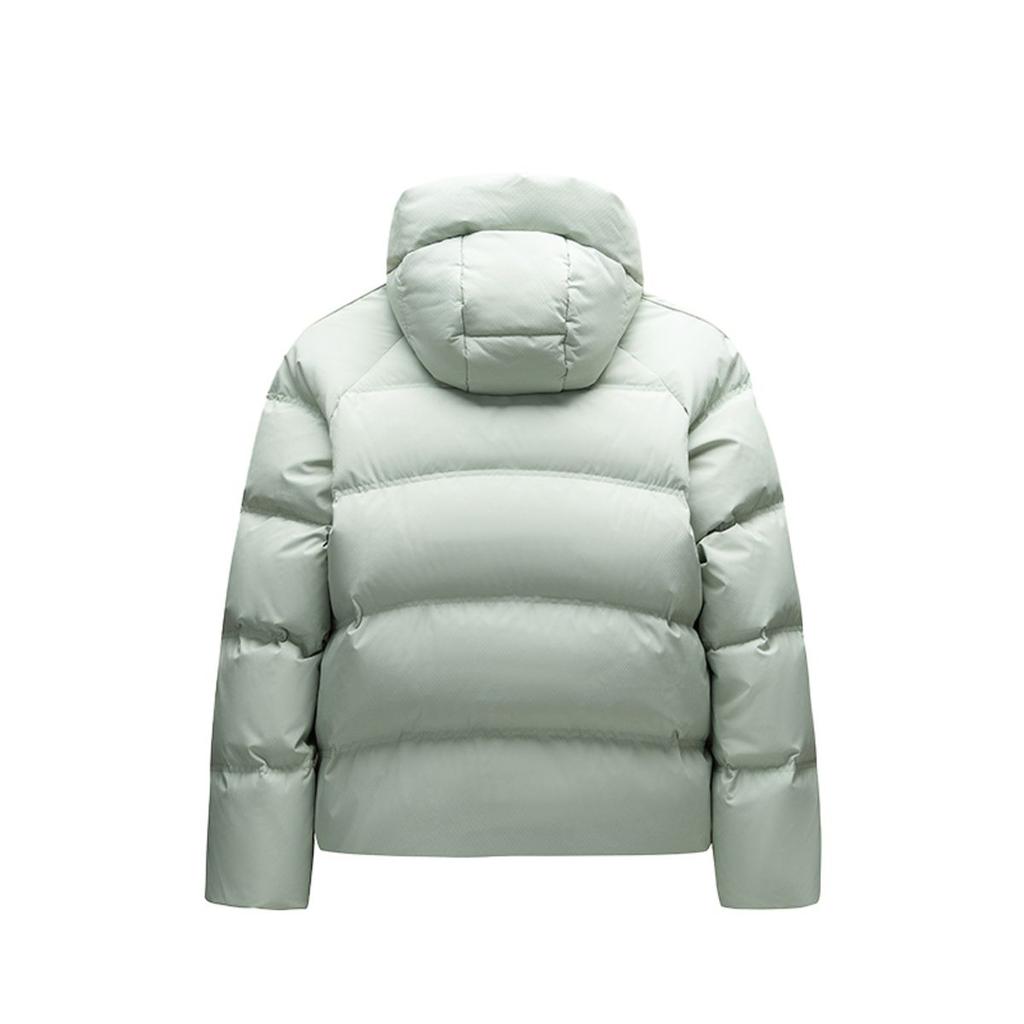 Anta Life Series Solid Color Zipper Hooded Comfortable Breathable Versatile Casual Down Jacket Women Outerwear Blue 162448902N-2