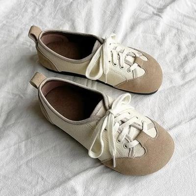 Single Shoes Casual Female Round Head Flat Female Student Single Shoes