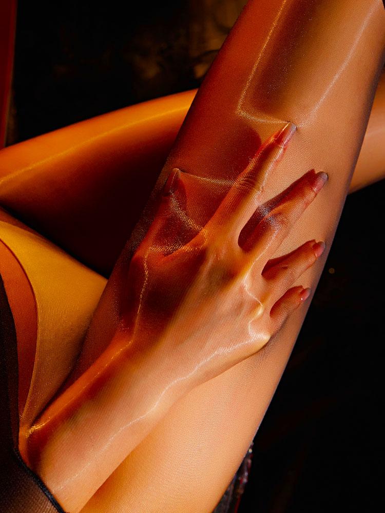 Sexy Oil Tight Pantyhose High Elastic Shiny Stockings Thigh Glossy Shaping Pantyhose