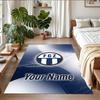 Crystal Velvet Rug Custom Name Text, Soft Non Slip Floor Mat Home DecorFC Zürich
