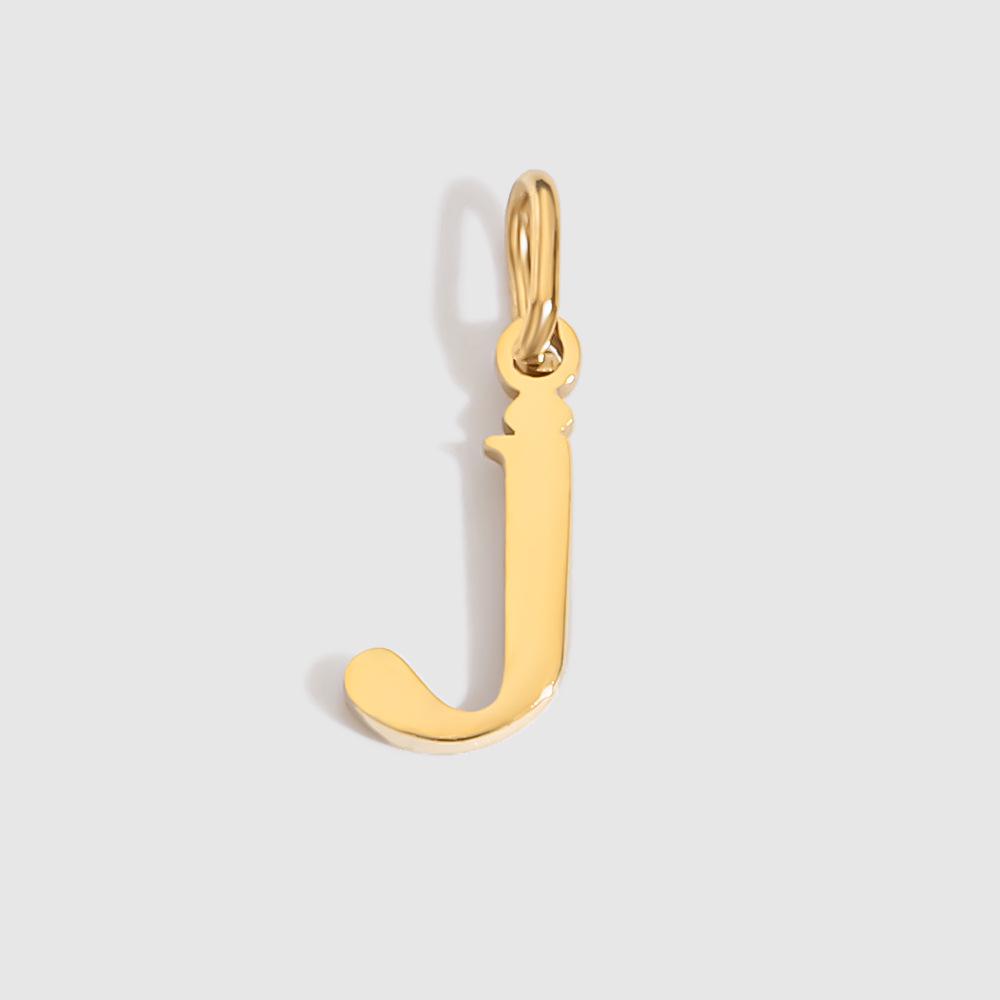Chi Hang Jewelry Stainless Steel Lowercase Alphabet Pendant - 26 Letters