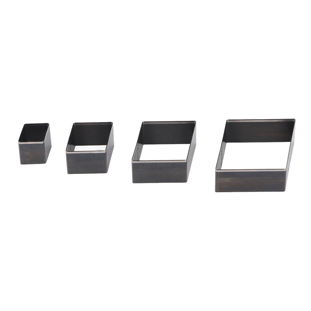 4Pcs Leather Punching Die Alloy Steel 48 38 28 18mm Versatile Leather Cut Molding for Fabric Clay