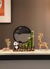 Bamboo Panda Decorative Ornament for Living Room, Office, or Entryway