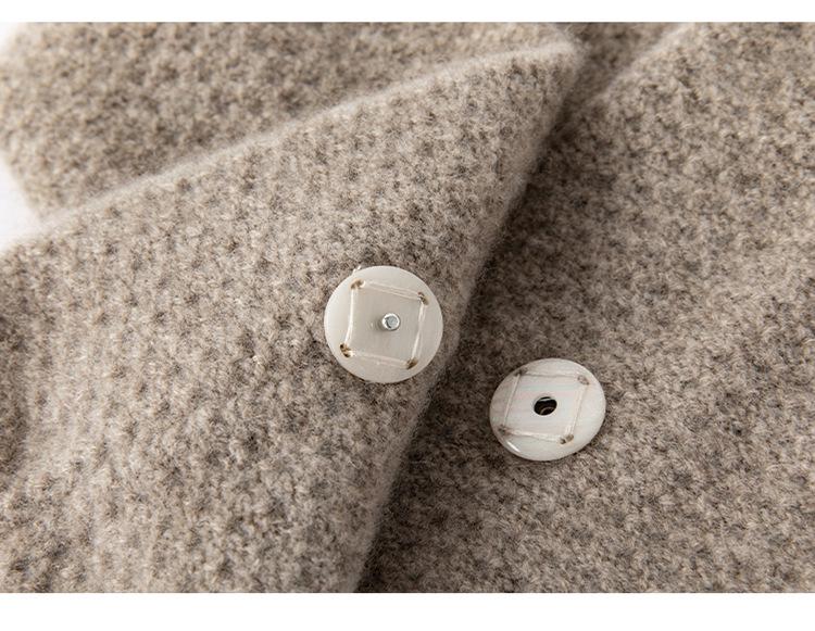 Unisex dicker zweilagiger Schal aus reiner Kaschmirwolle: Warmer Nacken- und Kapuzenprotektor für Herbst/Winter.