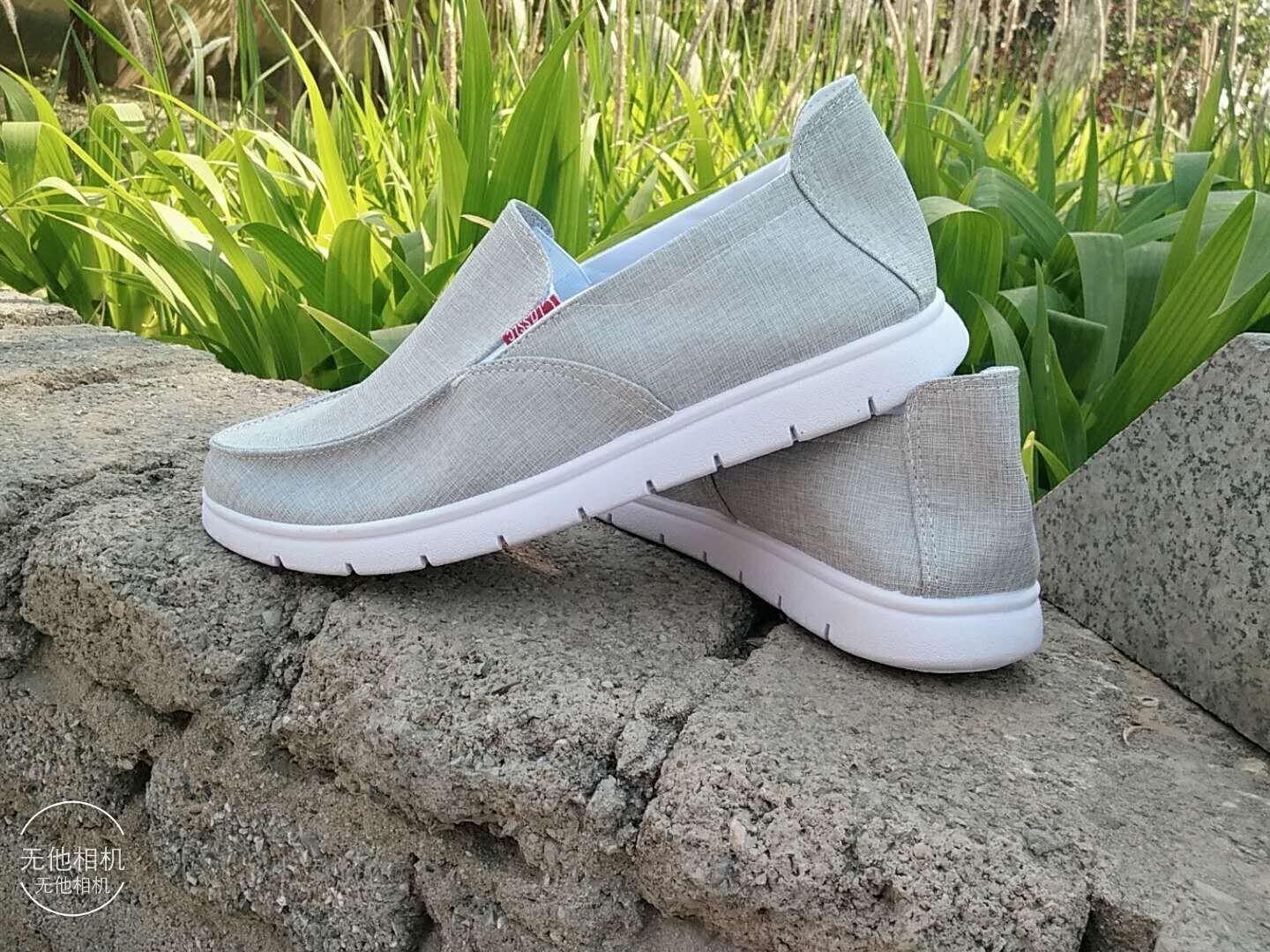 

Shoes Men s breathable linen Men s old Beijing cloth shoes Casual one-pedal low-top lazy flat-bottomed shallow-mouth canvas shoes 44