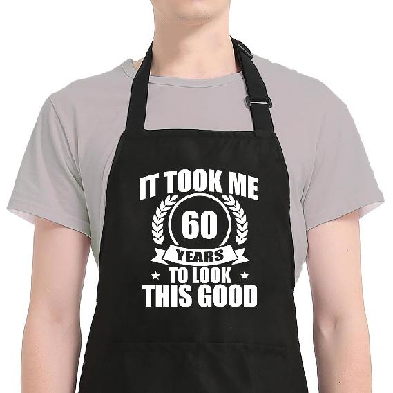 30th 40th 50th 60th 70th Birthday Gifts for Men Women, Kitchen Aprons for Cooking BBQ, Gifts for Dad Grandpa Husband