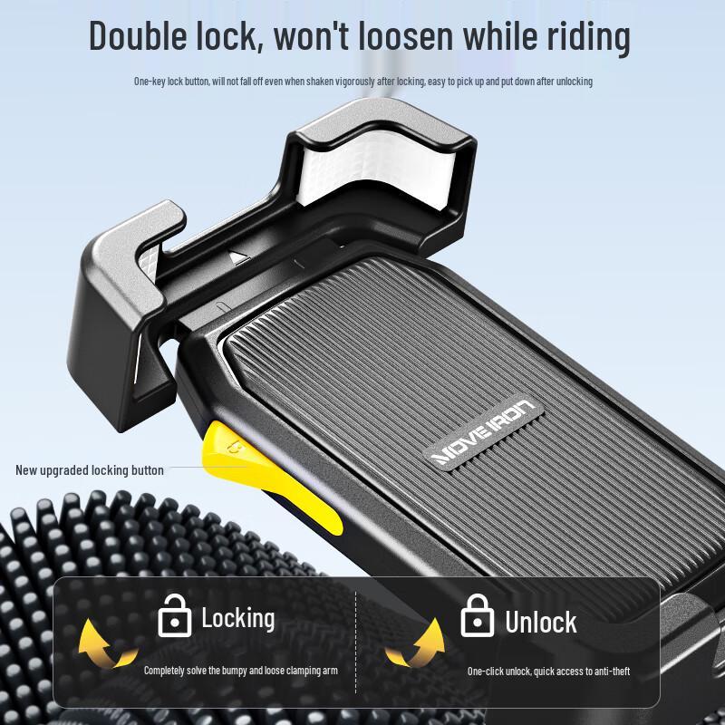 Motorcycle & Electric Scooter Rearview Mirror Phone Mount
