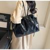 2024 New Retro Large Capacity Tote Bag Female Urban Simple Shoulder Bag