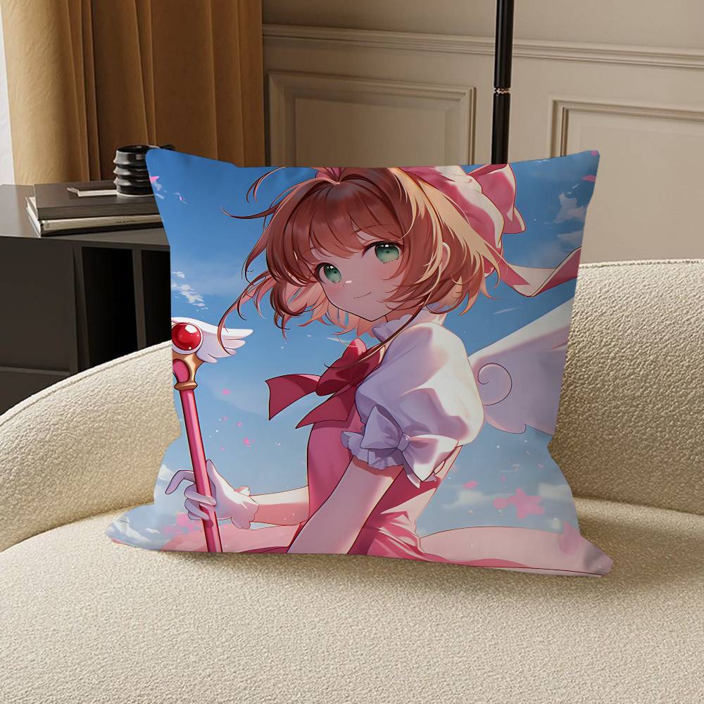 Anime K-KINOMOTO-SAKURA Cushion Cover 30x50 Polyester Sofa Cushions Decorative Throw Pillows Home Decoration Pillowcover