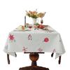 Christmas Deer Tablecloth Waterproof Rectangular Table Cover Dining Coffee Decor