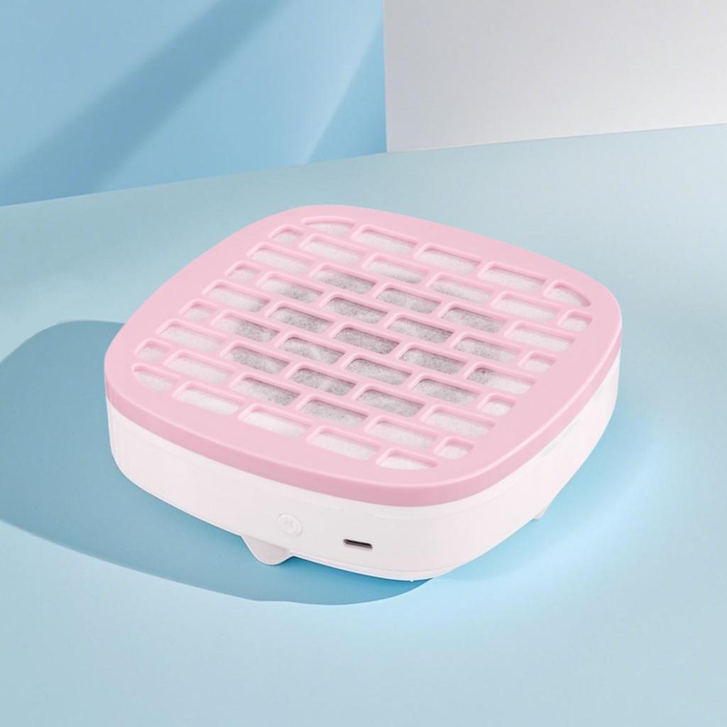 Lightweight Nail Dust Collector for Home Salon Use Durability ABS Construction Quiet Function Highly Efficiency Filter