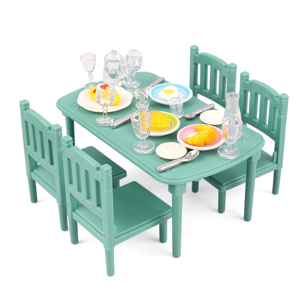 Non-Toxic Mini Furniture Ornaments House Toys Miniature Kitchen Bathroom Doll House Scene Accessories Furniture