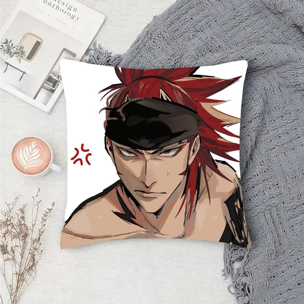 

Renji Abarai Anime B-Bleach Pillow Case Sofa Cushion Cover Room Home Decoration 30cm x 30cm