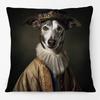European Vintage Retro Royal Dogs Cats Pets Doodle Print Decorative Sofa Throw Pillow Case Cushion Cover