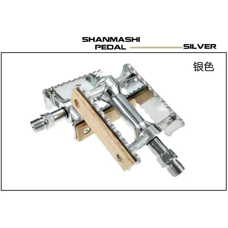 New Non-slip Pedal Ultralight Bike MTB Road Bike Pedal Cycling Classical Retro Wooden Styles Bicycle Pedals