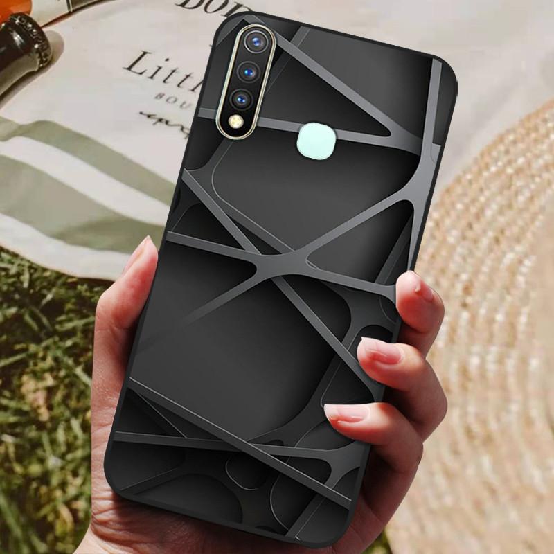 For Vivo Y19 Case Silicone Cover For Vivo 1915 Y19 Y 19 Case 6.53'' Soft TPU Silicon Phone Back Protective Bumper Shells Coque