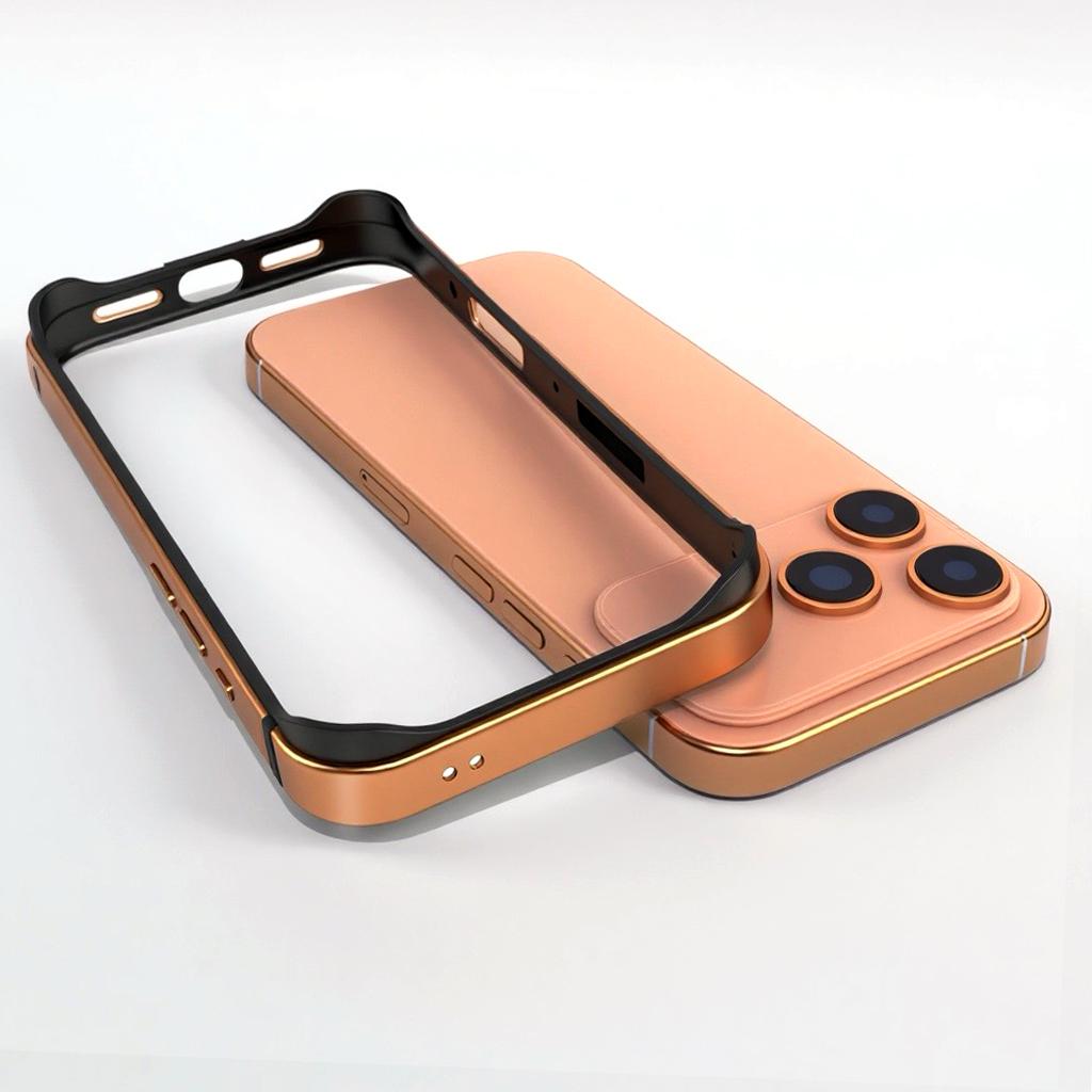 For iPhone 17 Pro Bumper Case Ultra Thin Metal TPU Phone Frame Protective Cover