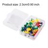 35x Push Pin Set - Wide Application Durable Convenient ABS Multicolor Painting Cork Pin Decorative Map Pin Maps Push Pin